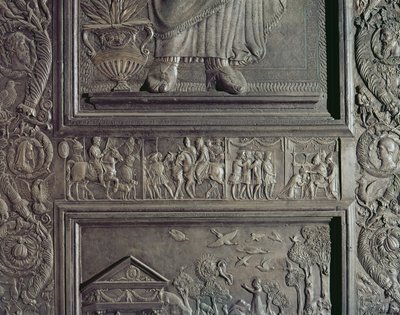 Detail der zentralen Tür der Basilika, dekoriert 1439-45 (Detail) von Antonio Filarete